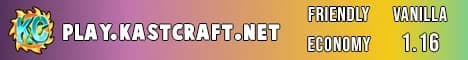 Banner image for server: KastCraft | Economy & Vanilla Survival (1.16.3)