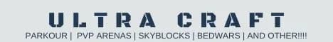 Banner image for server: UltraCraft [Bedwars-Parkour-PVP Arena-SkyBlocks]