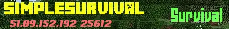 Banner image for server: SimpleSurvival