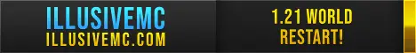 Banner image for server: IllusiveMC Survival (world restart)