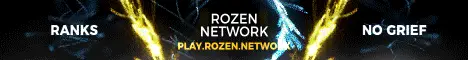 banner image for server: Rozen Network | Towny - mcMMO - Economy - Jobs - Friendly Staff |